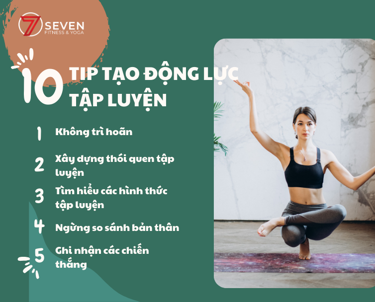 10 TIPS TẠO ĐỘNG LỰC TẬP THỂ DỤC CHO BẠN MỖI NGÀY