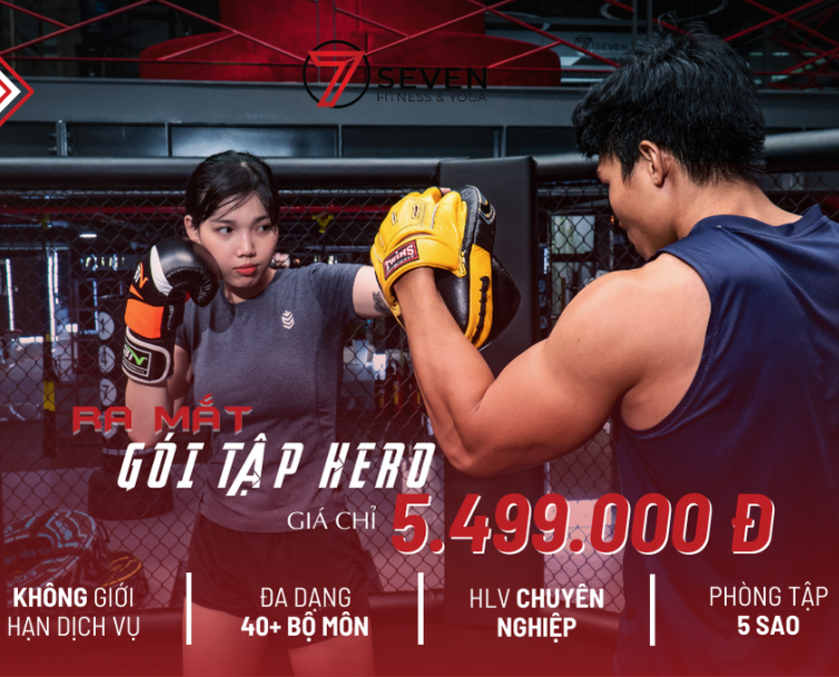RA MẮT THẺ TẬP HERO - TẬP LUYỆN KHÔNG GIỚI HẠN TẠI PHÒNG TẬP 5SAO SEVEN GYM