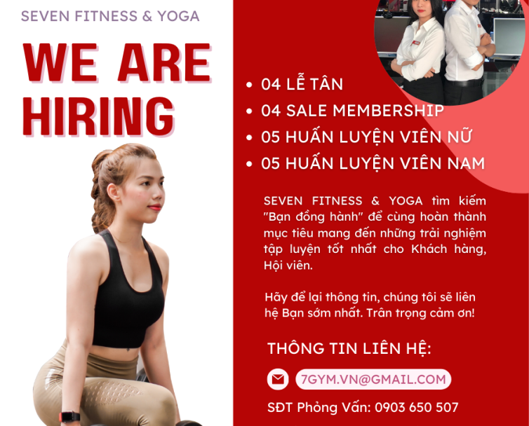 SEVEN FITNESS & YOGA TÌM KIẾM BẠN ĐỒNG HÀNH
