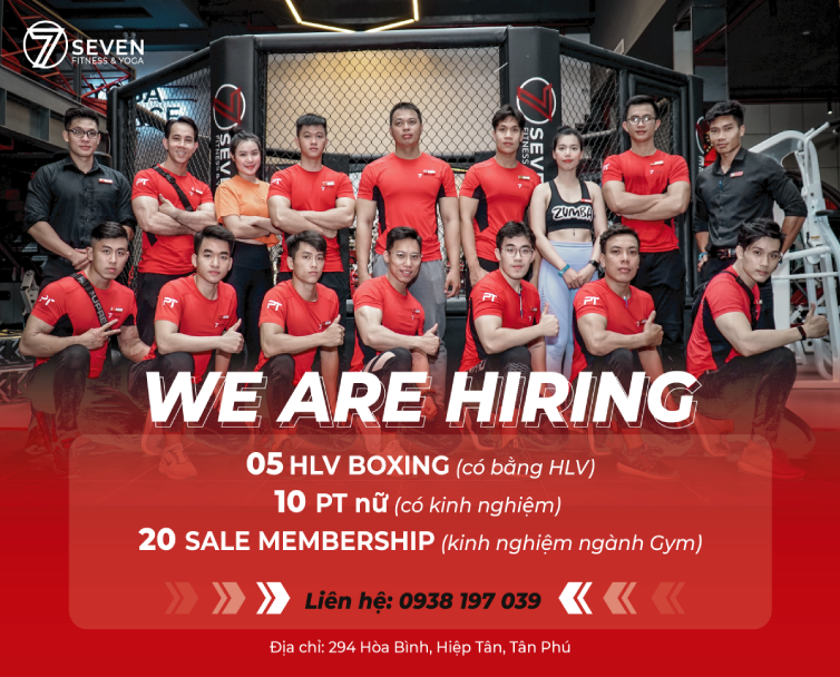 TRUNG TÂM SEVEN FITNESS & YOGA (SEVEN GYM) TUYỂN DỤNG